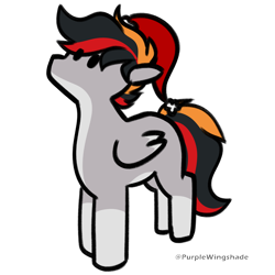 Size: 3000x3000 | Tagged: safe, artist:purple wingshade, derpibooru import, oc, oc only, oc:primaryforce, pegasus, pony, christmas, hat, holiday, male, santa hat, solo, stallion