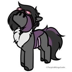 Size: 3000x3000 | Tagged: safe, artist:purple wingshade, derpibooru import, oc, oc only, oc:mimicry, changedling, changeling, pony, female, mare, purple changeling, solo