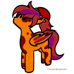 Size: 3000x3000 | Tagged: safe, artist:purple wingshade, derpibooru import, oc, oc only, oc:scatterdust, bat pony, pony, christmas, hat, holiday, santa hat, solo