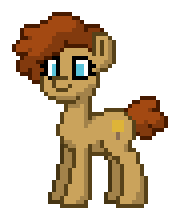 Size: 180x220 | Tagged: safe, derpibooru import, oc, oc:yellow caramel piepop, pony, parent:caramel, parent:pinkie pie, parents:carapie, pony town