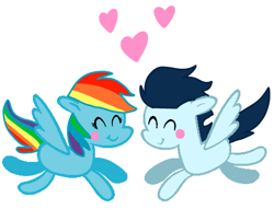 Size: 1803x1374 | Tagged: safe, derpibooru import, rainbow dash, soarin', pegasus, pony, g4, female, male, mare, shipping, soarindash, stallion, straight