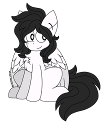 Size: 3288x4000 | Tagged: safe, artist:nordicgoat, derpibooru import, oc, oc only, oc:dream weaver, pegasus, pony, chest fluff, long hair, male, pegasus oc, simple, simple background, sitting, stallion, transparent background