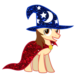 Size: 1830x1841 | Tagged: safe, artist:bubbacheezit, derpibooru import, oc, oc only, oc:caleb, alicorn, g4, cape, clothes, hat, male, simple background, solo, sorcerer, transparent background