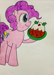 Size: 1080x1472 | Tagged: safe, artist:yamikarishadow6, derpibooru import, pinkie pie, g4, baking, fruitcake