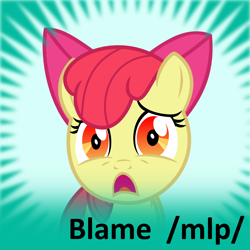 Size: 1024x1024 | Tagged: safe, artist:the smiling pony, derpibooru import, apple bloom, g4, /mlp/, derpibooru, meta, official spoiler image, solo, spoiler tag, spoilered image joke