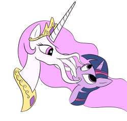 Size: 916x872 | Tagged: safe, artist:ligerstorm, artist:randomfaggot, derpibooru import, princess celestia, twilight sparkle, alicorn, pony, unicorn, g4, colored, cthulhu, drawthread, duo, duo female, female, horn, mare, princess molestia, requested art, simple background, species swap, tentacles, transparent background, wip