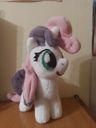 Size: 3000x4000 | Tagged: safe, artist:jbond, derpibooru import, sweetie belle, pony, unicorn, g4, female, filly, foal, handmade, horn, irl, photo, photography, plushie, solo