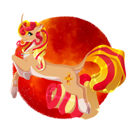 Size: 2000x2000 | Tagged: safe, artist:oneiria-fylakas, derpibooru import, sunset shimmer, pony, unicorn, g4, horn, solo