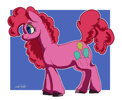 Size: 1302x1062 | Tagged: safe, artist:lawkbutt, derpibooru import, pinkie pie, earth pony, pony, g4, pink, solo