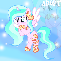 Size: 1280x1272 | Tagged: safe, artist:vi45, derpibooru import, oc, alicorn, pony, adoptable, female, mare, solo