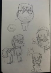 Size: 2771x3978 | Tagged: safe, artist:ponerr, derpibooru import, oc, oc:dusty eclipse, bat pony, bat pony oc, bat wings, colt, doodle, ear fluff, ears, foal, low effort, male, signature, sketch, sketch dump, wings