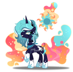 Size: 1280x1262 | Tagged: safe, artist:dixieadopts, derpibooru import, oc, oc:ecliptic buzz, alicorn, pony, female, mare, simple background, solo, transparent background