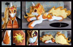 Size: 5892x3872 | Tagged: safe, artist:purplenebulastudios, derpibooru import, daybreaker, alicorn, pony, g4, indoors, irl, photo, plushie, solo