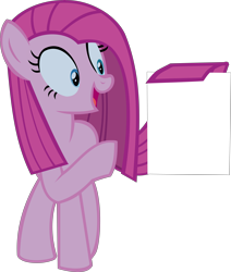 Size: 11590x13670 | Tagged: safe, artist:retroponybro, derpibooru import, pinkie pie, earth pony, pony, g4, base used, female, full body, inkscape, mare, paper, pinkamena diane pie, simple background, solo, transparent background, vector