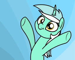 Size: 2048x1634 | Tagged: safe, artist:ewoudcponies, derpibooru import, lyra heartstrings, pony, unicorn, g4, bust, female, gradient background, hooves in air, horn, mare, smiling, solo