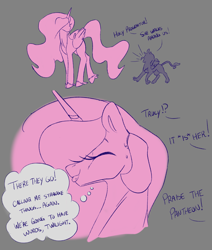 Size: 3183x3753 | Tagged: safe, artist:2hrnap, derpibooru import, princess celestia, alicorn, griffon, g4