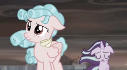 Size: 1024x571 | Tagged: safe, derpibooru import, edit, edited screencap, screencap, cozy glow, starlight glimmer, g4, duo