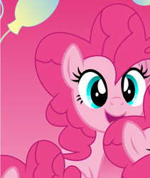 Size: 1048x1240 | Tagged: safe, artist:pinkiepartypiepiety, derpibooru import, pinkie pie, earth pony, pony, g4, base artist needed, base used, clone, female, mare, open mouth, open smile, smiling, solo, turquoise eyes