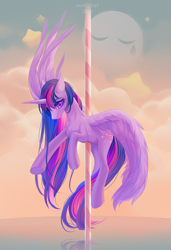 Size: 889x1300 | Tagged: safe, artist:margony, derpibooru import, twilight sparkle, twilight sparkle (alicorn), alicorn, pony, g4, carousel, emoji, female, mare, solo, vent art