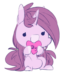 Size: 1270x1477 | Tagged: safe, artist:mulberrytarthorse, artist:polofastter, derpibooru import, oc, oc only, oc:mulberry tart, pony, unicorn, female, heart, horn, lineart, mare, simple background, solo, transparent background