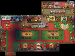 Size: 938x694 | Tagged: safe, derpibooru import, christmas, hearths warming social, holiday, kitchen, map, merry christmas, no pony, pony town, pony town events