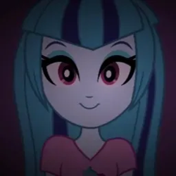 Size: 256x256 | Tagged: artist needed, source needed, safe, derpibooru import, sonata dusk, equestria girls, g4, looking at you, loose hair, solo, stare, staring at you, staring into your soul