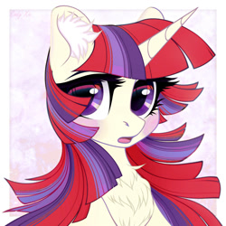 Size: 1500x1500 | Tagged: safe, artist:xie, derpibooru import, moondancer, pony, unicorn, amending fences, g4, beautiful, chest fluff, cute, ear fluff, ears, horn, my little pony: friendship is magic, solo