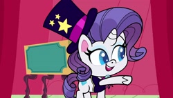 Size: 1920x1088 | Tagged: safe, derpibooru import, screencap, rarity, winona, pony, unicorn, disappearing act, g4, g4.5, my little pony: pony life, female, horn, mare