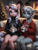 Size: 1320x1760 | Tagged: safe, ai content, machine learning generated, diamond tiara, silver spoon, anthro, earth pony, blurry background, blush lines, blushing, christmas, christmas decoration, christmas sweater, christmas tree, clothes, duo, female, filly, fireplace, foal, heartwarming, indoors, mug, open mouth, open smile, prompter:wolferin, ship:silvertiara, sitting, smiling, sofa, sweater, wholesome