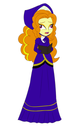 Size: 2000x3509 | Tagged: safe, artist:cartoonmasterv3, artist:nie-martw-sie-o-mnie, derpibooru import, adagio dazzle, human, undead, zombie, equestria girls, g4, caroling, christmas, christmas 2024, clothes, dress, female, gown, holiday, long dress, long skirt, over enthusiastic carolers, simple background, skirt, solo, transparent background, victorian, victorian dress