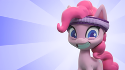 Size: 4096x2304 | Tagged: safe, derpibooru import, screencap, pinkie pie, earth pony, pony, g4, g4.5, my little pony: stop motion short, pinkie pie wants to play, cute, smiling, solo