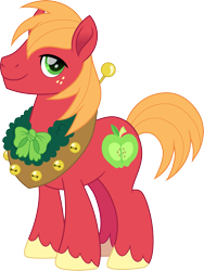 Size: 1655x2200 | Tagged: safe, artist:cloudy glow, derpibooru import, big macintosh, earth pony, pony, g4, male, simple background, solo, stallion, transparent background, winter