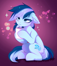 Size: 3173x3653 | Tagged: safe, artist:empress-twilight, derpibooru import, oc, oc only, oc:serene dive, earth pony, pony, blue coat, blue eyelashes, blue eyes, blue mane, blue pupils, blue tail, blushing, butt fluff, cheek fluff, chest fluff, coffee, coffee cup, colored eyelashes, colored pupils, commission, cup, ear fluff, ears, earth pony oc, eye clipping through hair, eyebrows, eyebrows visible through hair, eyelashes, female, female oc, floppy ears, frown, gift art, gradient background, high res, hock fluff, hoof hold, leg fluff, lidded eyes, light blue coat, long tail, mare, mare oc, shiny mane, shiny tail, shoulder fluff, sitting, sitting on haunches, solo, sparkles, tail, three quarter view, tired, two toned mane, two toned tail, wavy mouth, ych result