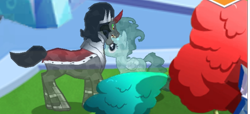 Size: 942x431 | Tagged: safe, derpibooru import, edit, edited screencap, screencap, king sombra, rabia, crystal pony, pony, umbrum, unicorn, g4, caption, christmas, colored horn, crystal, crystal empire, curved horn, cute, emotions, empire, game, gameloft, holiday, horn, image macro, my little pony: friendship is magic, phone, phone screen, photo, screenshots, solo, sombra eyes, sombra horn, talking, text