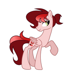 Size: 1353x1326 | Tagged: safe, artist:melodyeverbelle, derpibooru import, oc, oc:cherry cordial, pegasus, pony, male, raised hoof, raised leg, simple background, solo, stallion, transparent background