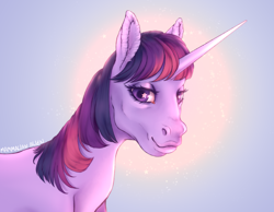 Size: 3932x3044 | Tagged: safe, artist:mammalian_alien, derpibooru import, twilight sparkle, twilight sparkle (alicorn), alicorn, horse, pony, unicorn, g4, gradient background, hoers, horn, human lips, solo