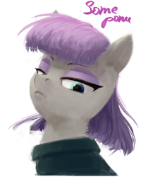 Size: 680x811 | Tagged: safe, artist:some_ponu, derpibooru import, maud pie, earth pony, pony, g4, simple background, solo, white background