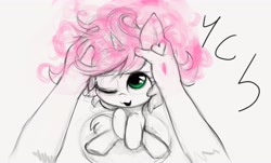 Size: 3744x2263 | Tagged: safe, artist:darkstylerz, derpibooru import, oc, human, pony, commission, cute, hair, human on pony petting, petting, smol, washing, your character here