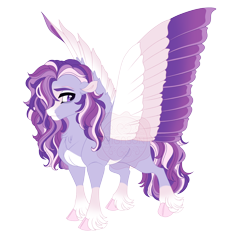 Size: 5100x4800 | Tagged: safe, artist:gigason, derpibooru import, oc, oc only, oc:violet storm, pegasus, pony, absurd resolution, blaze (coat marking), cloven hooves, coat markings, colored pinnae, colored wings, colored wingtips, facial markings, feminine stallion, fetlock tuft, gradient wings, hair over one eye, lidded eyes, male, multicolored wings, neck fluff, obtrusive watermark, offspring, pale belly, parent:commander hurricane, parent:starlight glimmer, purple eyes, simple background, socks (coat marking), solo, spread wings, stallion, standing, transparent background, watermark, wings