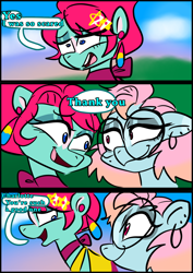 Size: 1240x1754 | Tagged: safe, artist:jully-park, derpibooru import, oc, oc:charlotte parker, oc:eva marshall, earth pony, pony, comic:how i meet my chaotic friends, comic