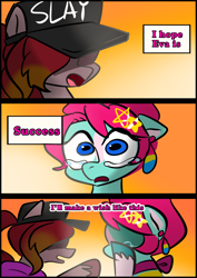 Size: 1240x1754 | Tagged: safe, artist:jully-park, derpibooru import, oc, oc:charlie bucket, oc:eva marshall, pony, comic:how i meet my chaotic friends, comic, rejection