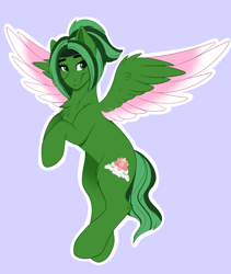 Size: 2812x3324 | Tagged: safe, artist:decemberbreeze, derpibooru import, oc, oc only, oc:tranquil zen, pegasus, colored wings, commission, commissioner:legionofblues, female, mare, mare oc, multicolored wings, pegasus oc, solo, wings