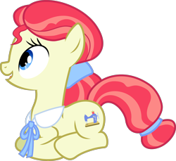 Size: 6145x5628 | Tagged: safe, artist:firlin123, derpibooru import, sew 'n sow, earth pony, pony, apple family reunion, g4, .svg available, absurd resolution, apple family member, background pony, cute, female, lying down, mare, my little pony: friendship is magic, ponyloaf, prone, simple background, solo, svg, transparent background, vector, western bow tie