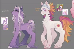 Size: 1951x1306 | Tagged: safe, artist:rottendevilman, derpibooru import, sunny daze (g3), wysteria, earth pony, pony, g3, bandana, chest fluff, coat markings, facial markings, female, mare, star (coat marking), unshorn fetlocks