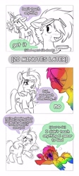 Size: 1828x4096 | Tagged: safe, artist:opalacorn, derpibooru import, oc, oc only, oc:gryph xander, oc:parallel pop, pegasus, pony, unicorn, comic, dialogue, duo, duo male and female, female, goggles, goggles on head, horn, male, mare, partial color, simple background, speech bubble, stallion, white background