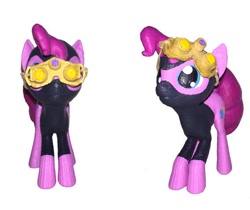 Size: 568x478 | Tagged: safe, derpibooru import, pinkie pie, earth pony, pony, g4, season 3, the crystal empire, goggles, model, my little pony: friendship is magic, ninja, pinkie spy, toy