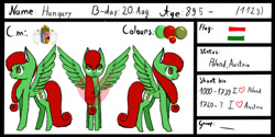 Size: 750x375 | Tagged: safe, artist:creampaint12, derpibooru import, pony, hungary, nation ponies, ponified, reference sheet, solo, species swap