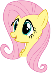 Size: 747x1070 | Tagged: safe, artist:landboom, derpibooru import, fluttershy, pegasus, pony, g4, bust, female, mare, portrait, simple background, solo, transparent background, vector