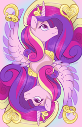 Size: 1280x1979 | Tagged: safe, artist:aim-mod, artist:jitterladybug, derpibooru import, part of a set, princess cadance, alicorn, pony, g4, female, mare, playing card, solo