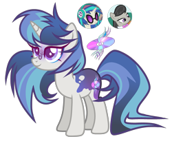 Size: 2721x2235 | Tagged: safe, artist:anno酱w, derpibooru import, dj pon-3, octavia melody, vinyl scratch, oc, oc only, earth pony, pony, unicorn, g4, adoptable, base used, body markings, cutie mark, eyelashes, eyeshadow, facial markings, female, horn, magical lesbian spawn, makeup, mare, offspring, parent:octavia melody, parent:vinyl scratch, simple background, solo, transparent background